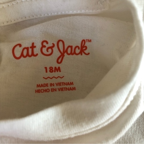 Cat & Jack Baby Girls Christmas Reindeer Striped 2 pc Outfit Set Size 18M - Picture 9 of 14